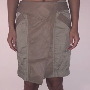 Alexander Wang Army Green Wrap Skirt Size 6